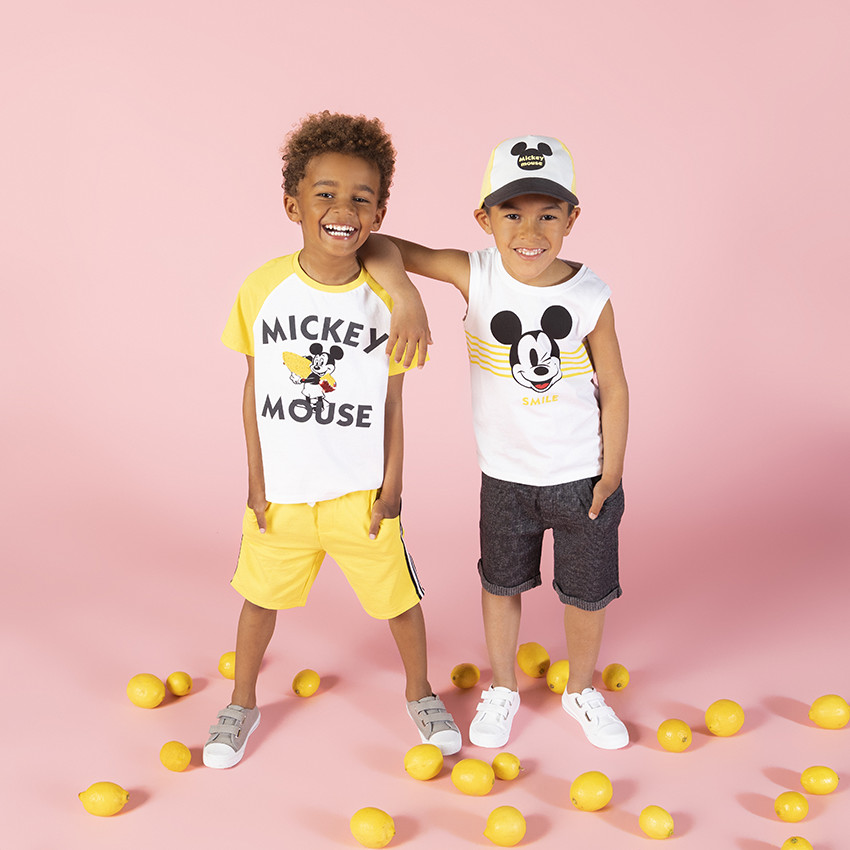 Camiseta sin mangas en algodón orgánico Mickey Disney 