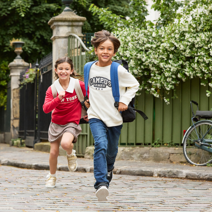 Sudadera de felpa estampada niño 