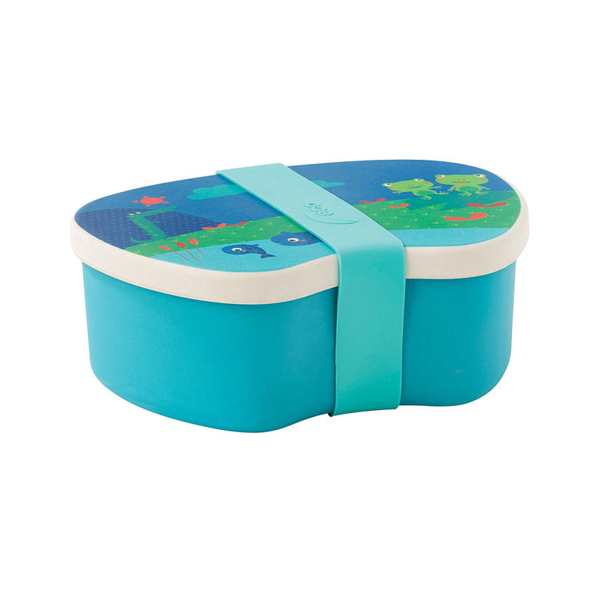 Lunchbox de bamboo - Azul/verde 