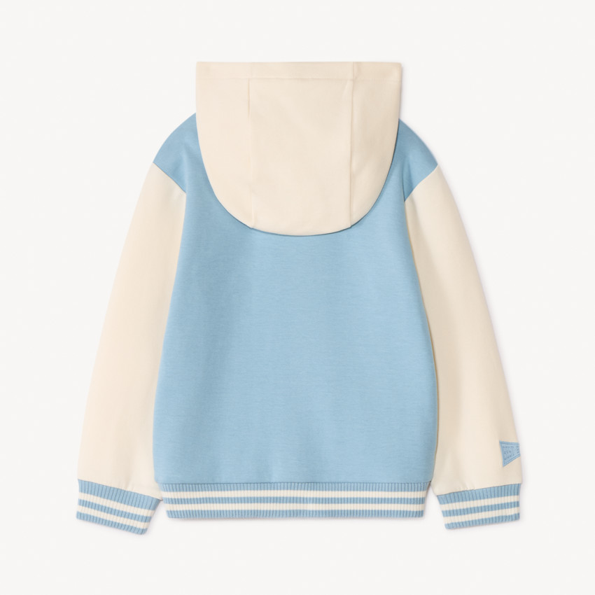 Chaqueta tipo teddy con capucha y estampado de oso para bebé niño 