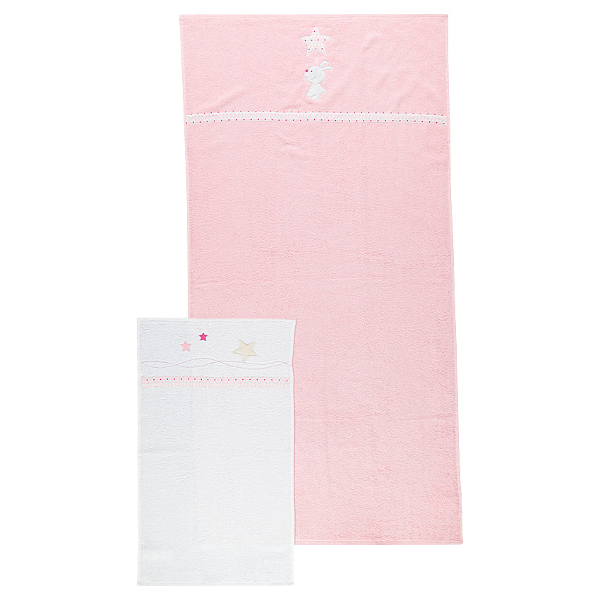 Lote de 2 toalla con bordado 