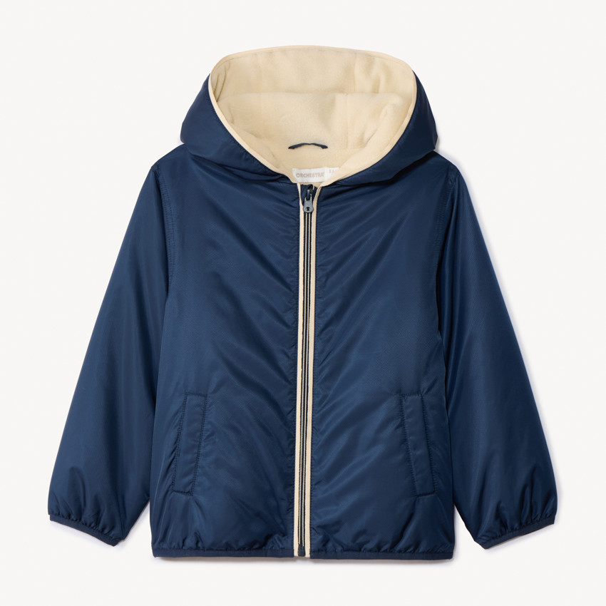 Cortavientos con 50% de poliéster reciclado para niño 