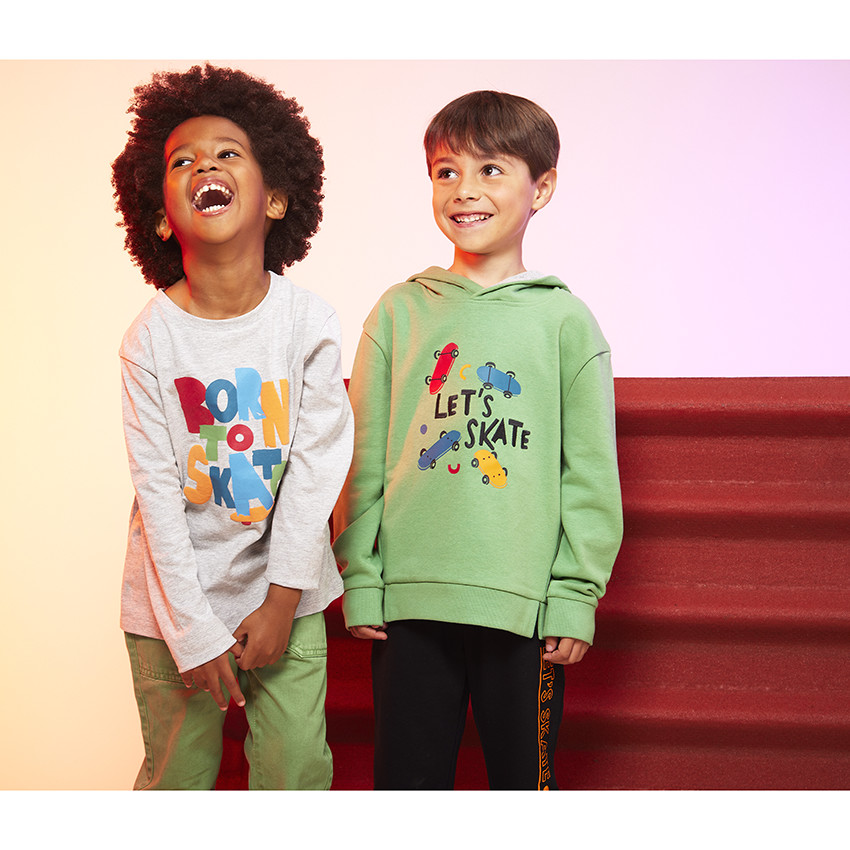 Pantalón ancho de sarga para niño 