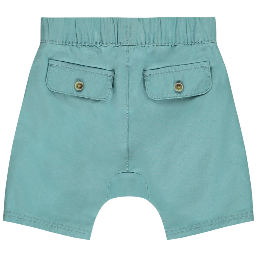Bermudas en ripstop con solapas abotonadas para bebé niño 