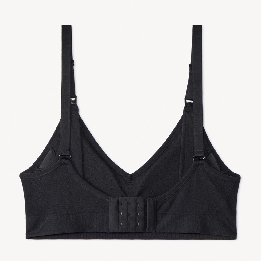 Brassière de lactancia sin costuras y ajustable unicolor 