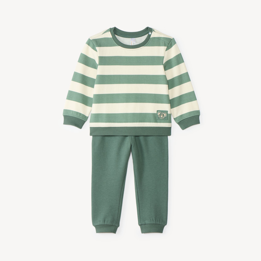 Conjunto de chándal para bebé niño a rayas 