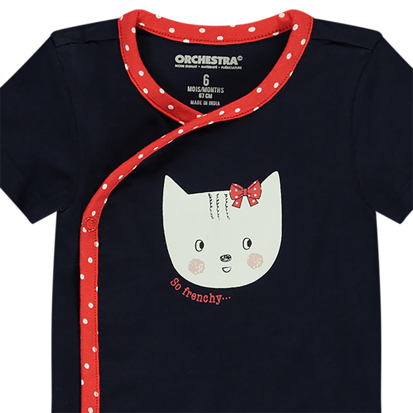 Pack de 7 bodies de bebé niña con estampado de gatos.  Additional Pack de 7 bodies de bebé niña con estampado de gatos.