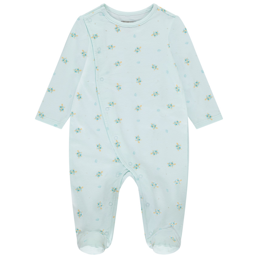 Lote de 2 peleles con estampado de tortugas para bebé niña con aberturas diferentes según la edad 