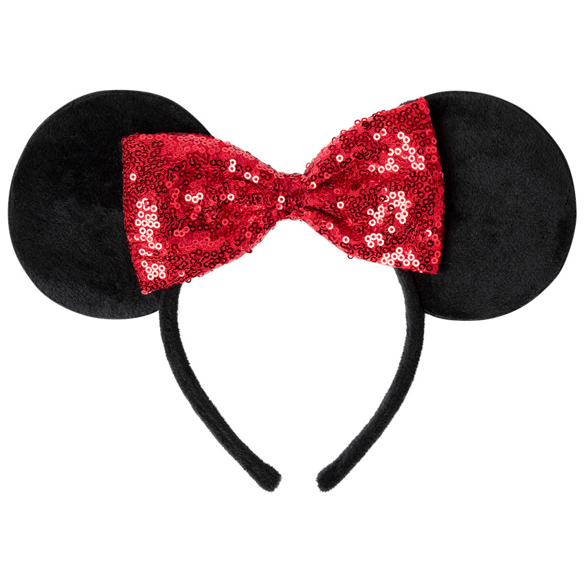 Serre-tête Minnie Disney avec noeud en sequins 