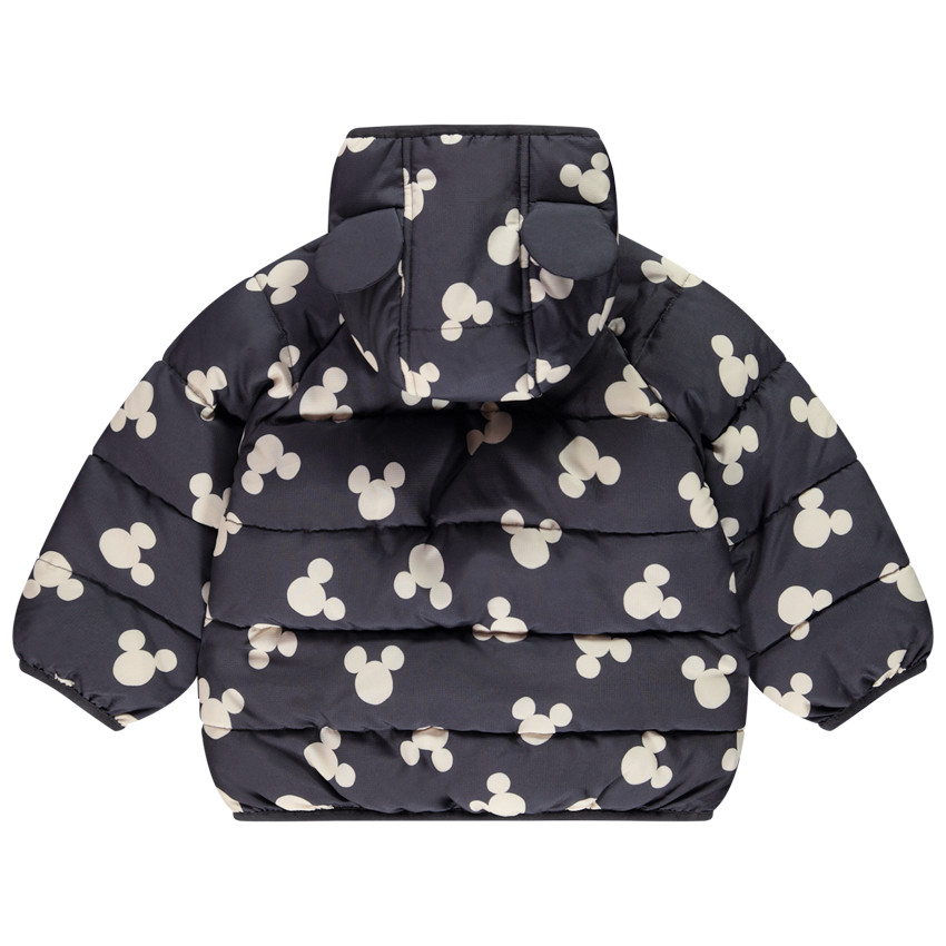 Chaleco de sherpa con estampado Mickey Disney y capucha con relieve 