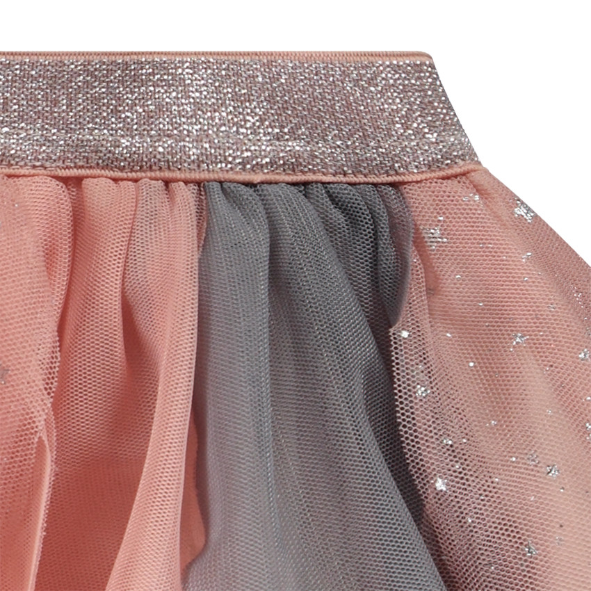 Falda de patinadora de tul multicolor para bebé niña 