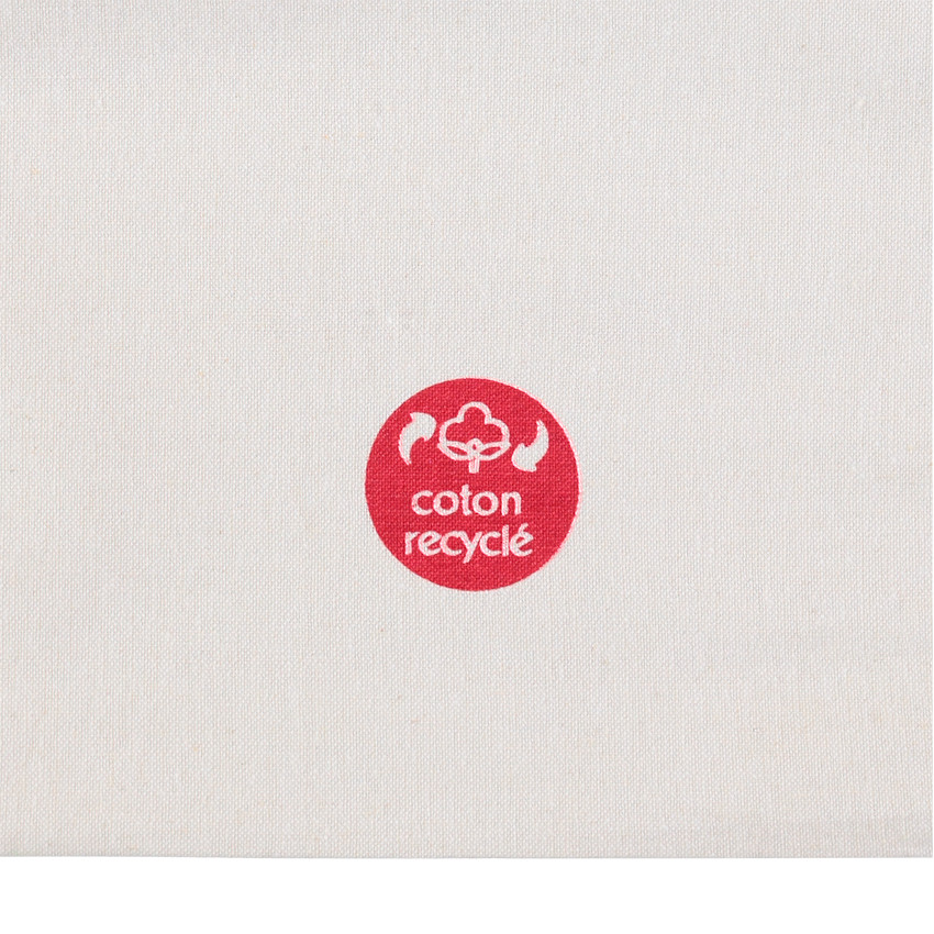 Bolso tote de algodón reciclado con estampado fantasía 