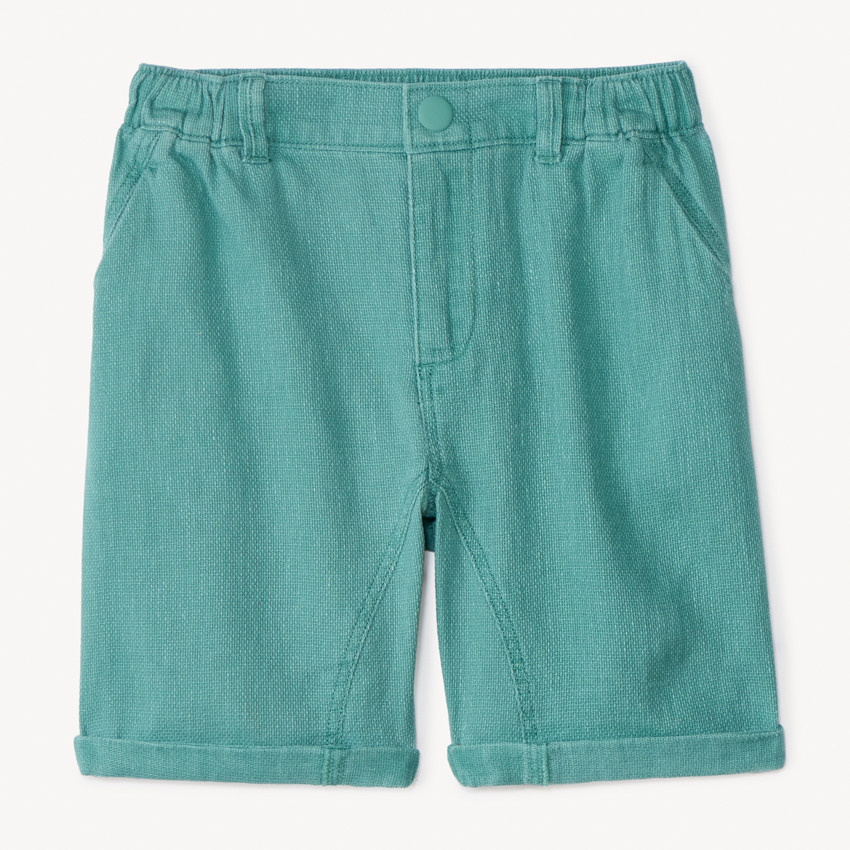Bermudas lisas de tela para niño 