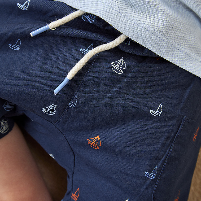 Conjunto 2 piezas con motivos de velero para bebé niño 