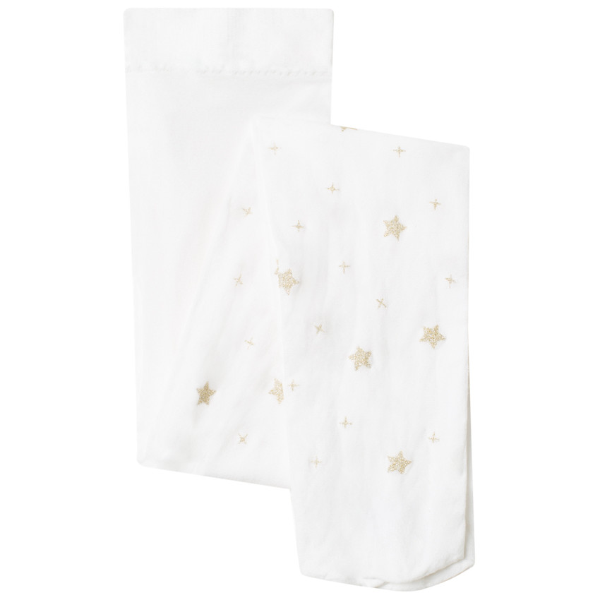Medias finas con estrellas brillantes all-over 