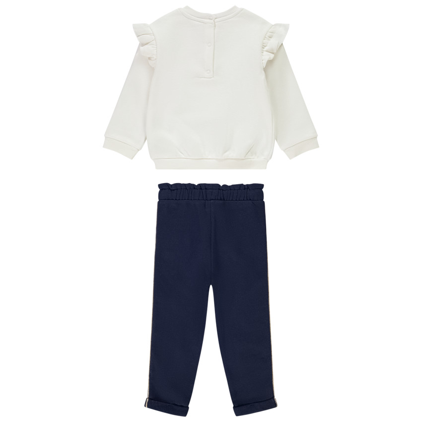 Ensemble 2 pièces sweat et jogging print coeurs pour bébé fille 