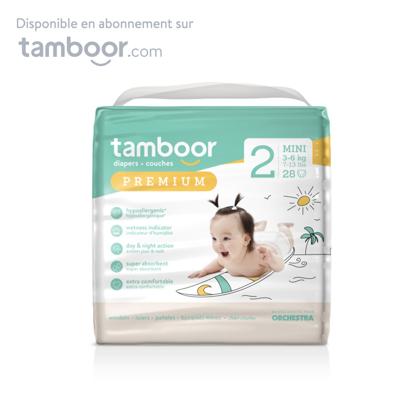 Couches Premium nouveau-né T2 Mini (3-6 kg) - x28  Additional Couches Premium nouveau-né T2 Mini (3-6 kg) - x28