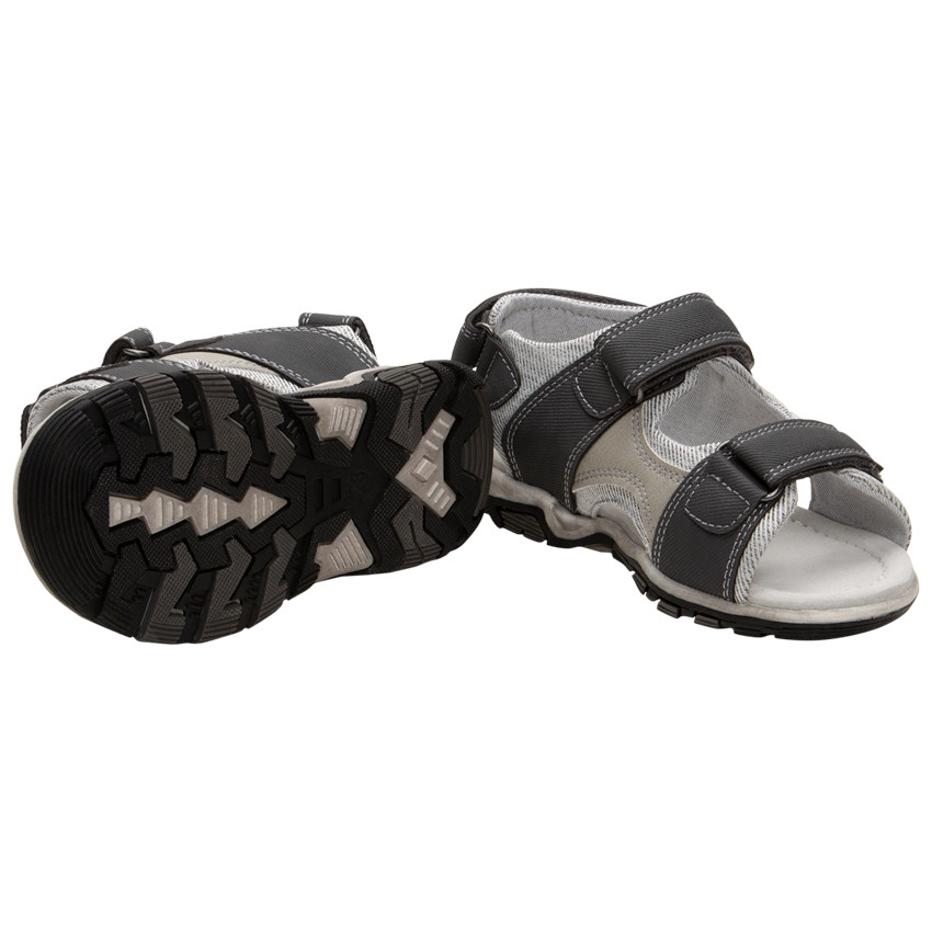Sandalias con aplicaciones en contraste y velcros 