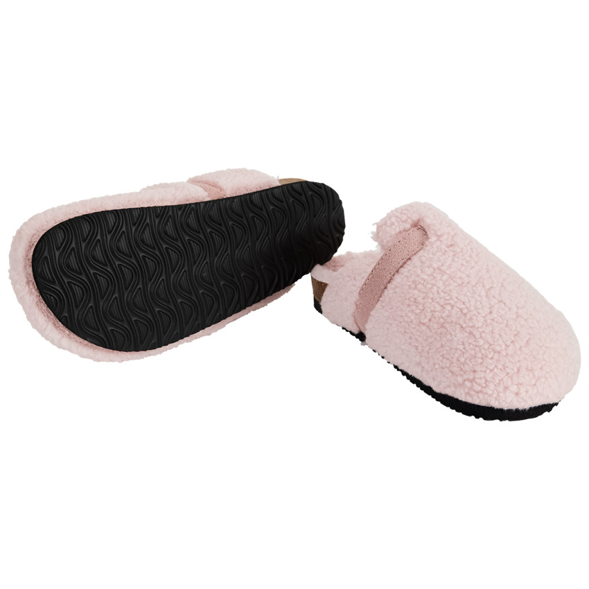 Pantuflas de peluche estilo sabot para niña 