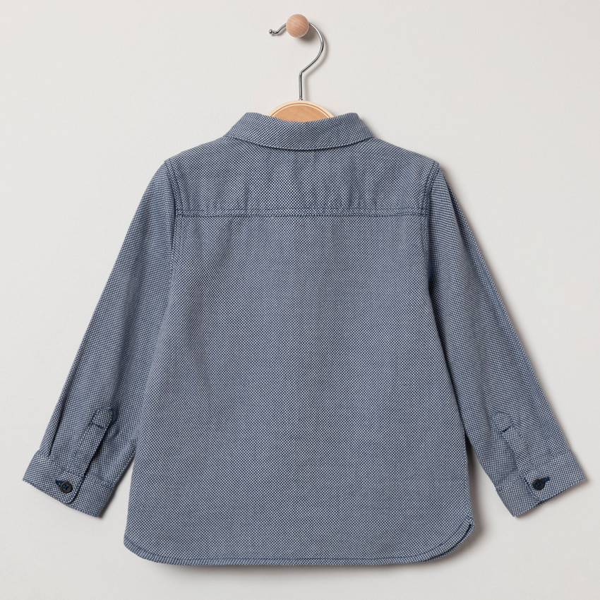 Camisa de manga larga de algodón de fantasía 