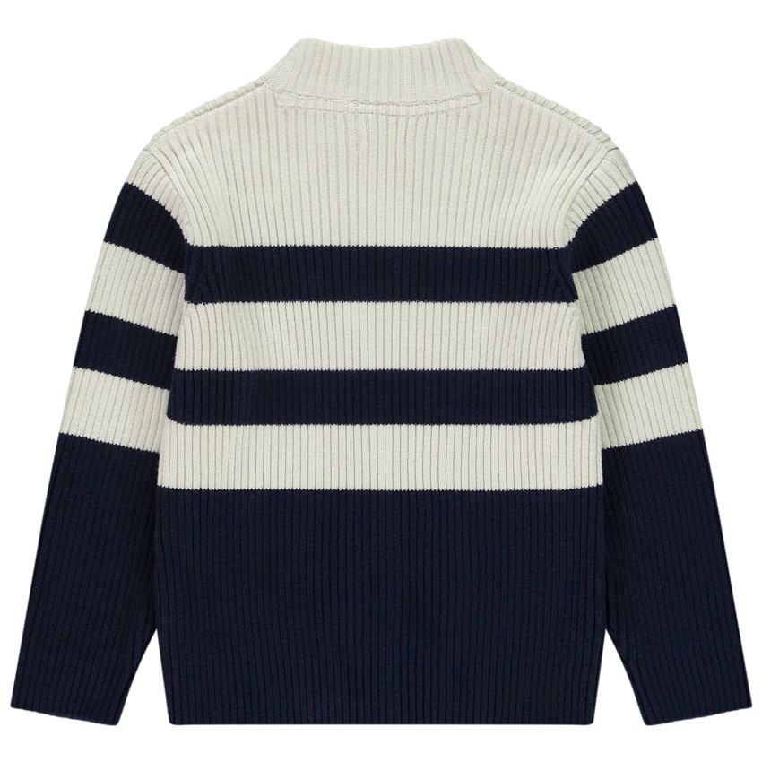 Jersey de rayas de punto con mangas largas para niño 