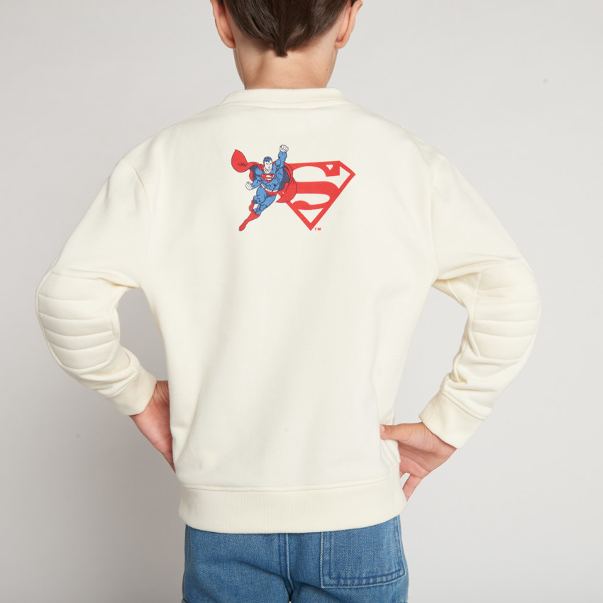 Sudadera de felpa lisa con estampado lenticular de Superman para niño 