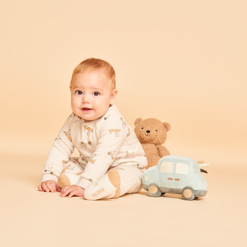 Doudou de coche de terciopelo para bebé niño 