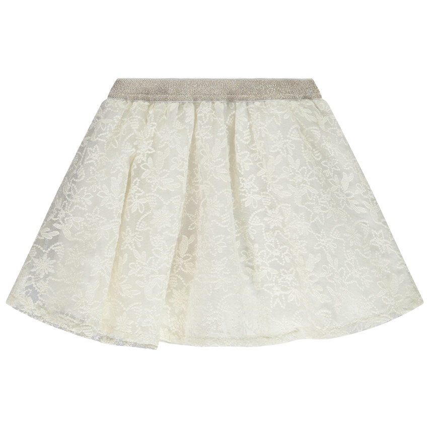 Falda de tul bordado para bebé niña 