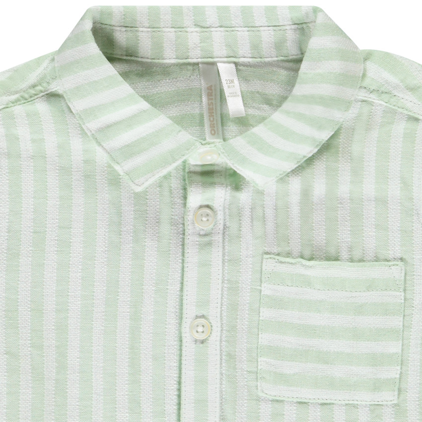 Camisa de manga corta a rayas para bebé niño 