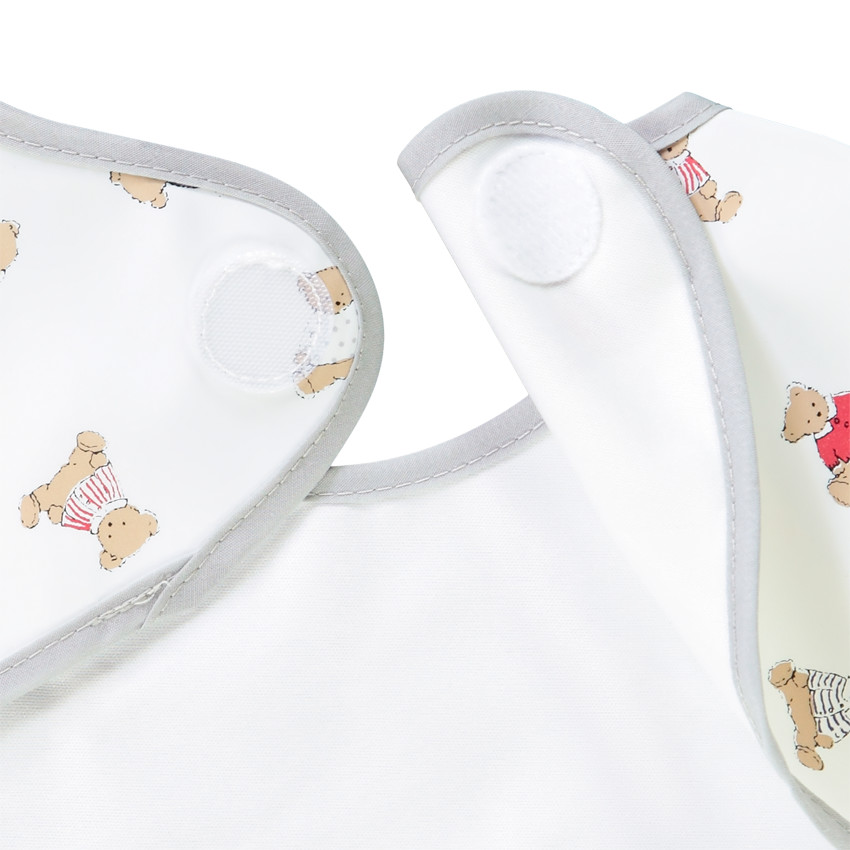 Babero tipo delantal de manga larga con cierre de velcro  Additional Babero tipo delantal de manga larga con cierre de velcro