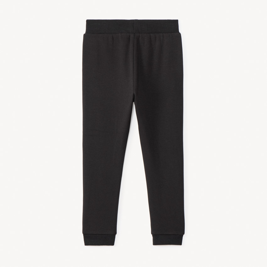Pantalón jogging de felpa liso para niña 