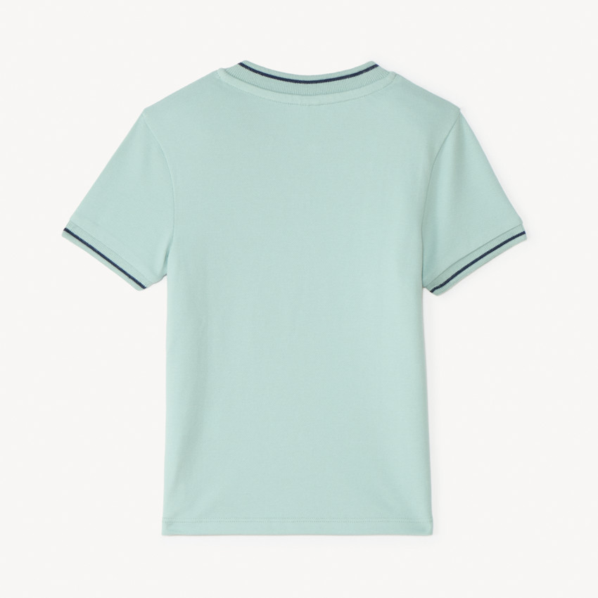 Polo de manga corta con cuello teddy para bebé niño 