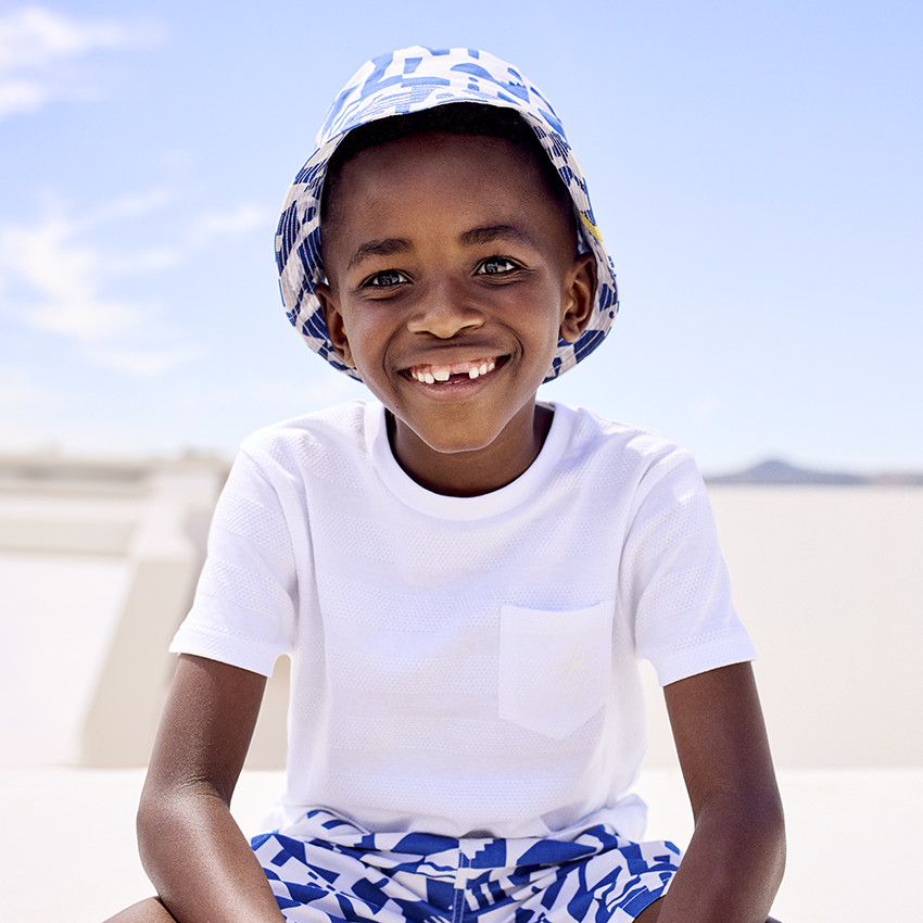 Bob estampado Mykonos para niño 