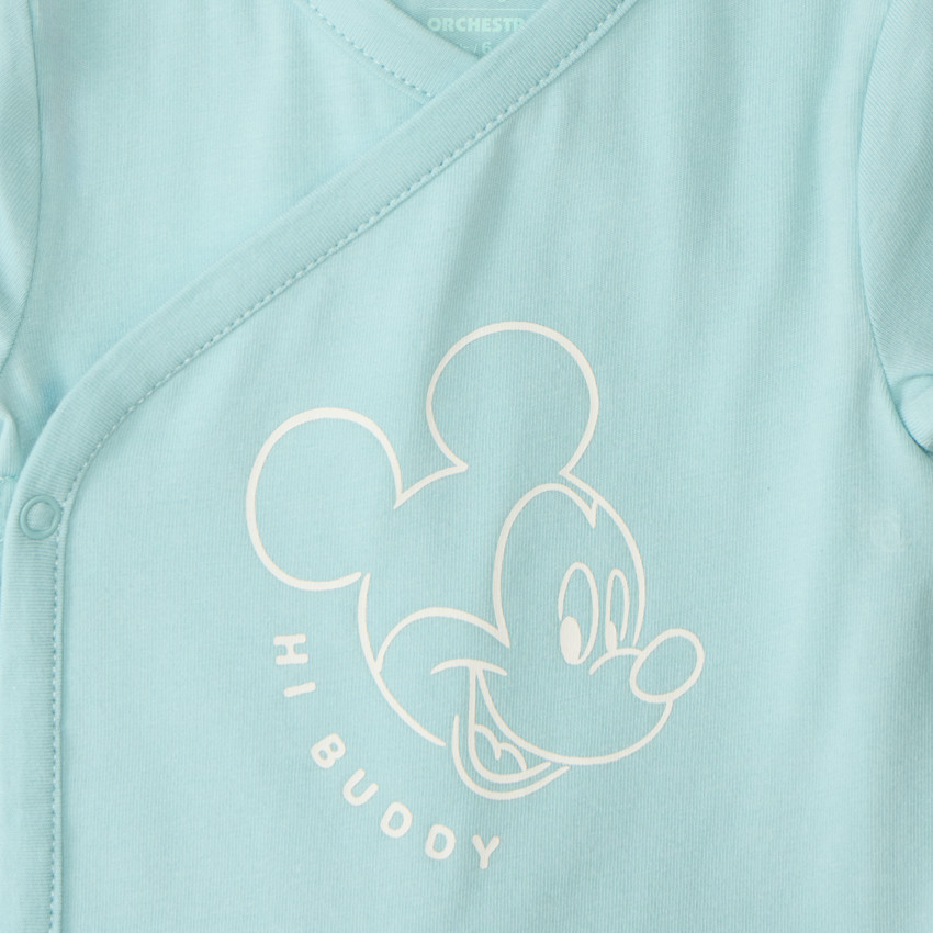 Lote de 3 bodies de manga corta Mickey Disney para bebé niño (aperturas diferentes según la edad) 