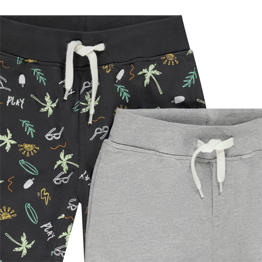 Lote de 4 bermudas de felpa fantasía para niño 