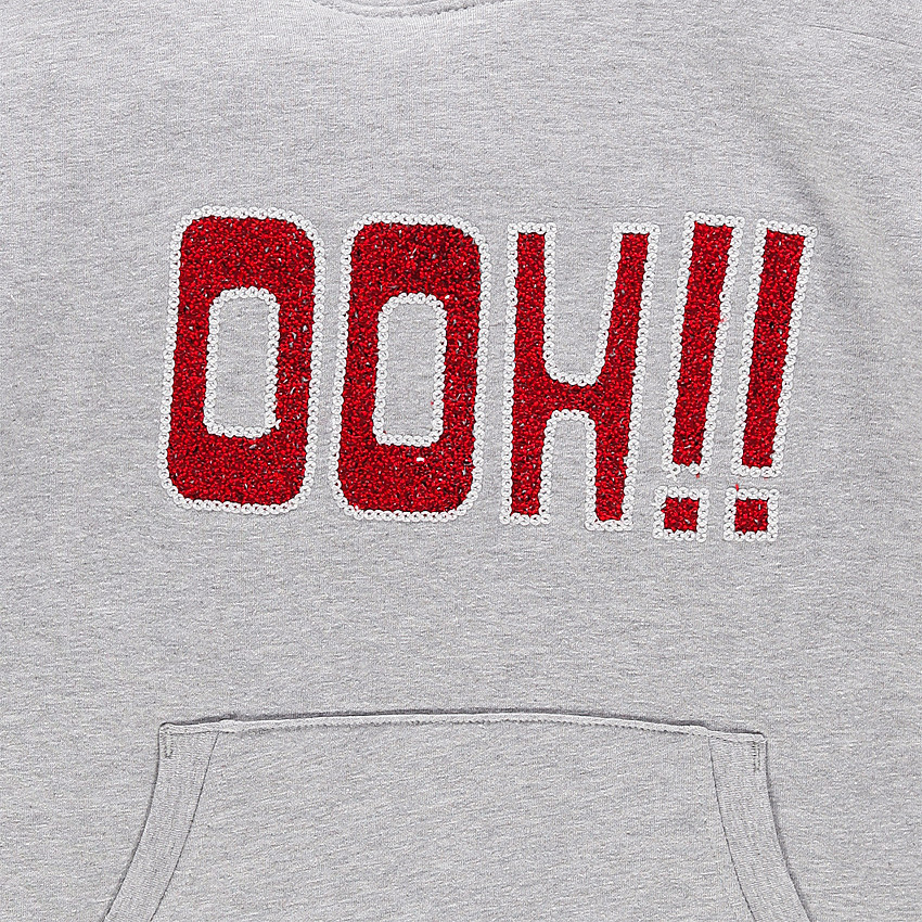 Chándal de felpa con detalle con lentejuelas 