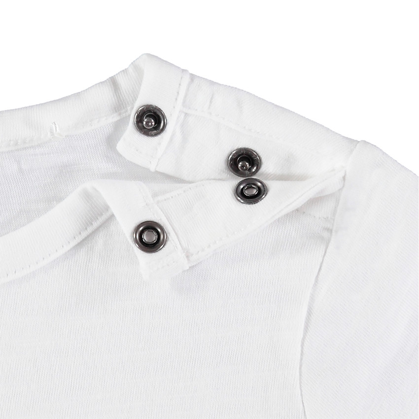 T-shirt manches courtes effet tie and dye print requin 