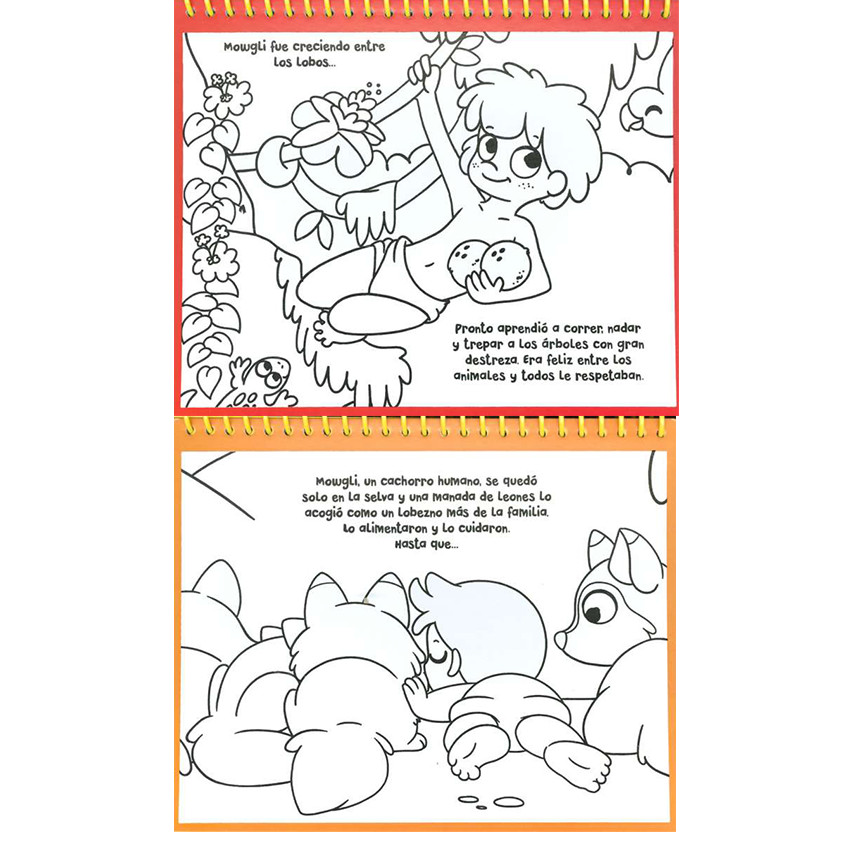 Libro con rotulador de agua El libro de la selva +4años 