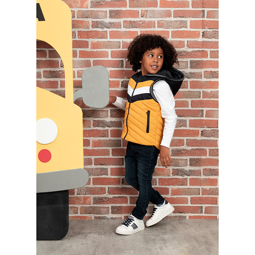 Doudoune matelassée contrastée 