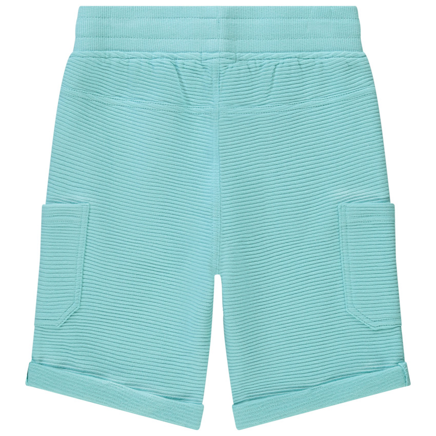 Bermudas de felpa con bolsillos tipo plastrón para niño 