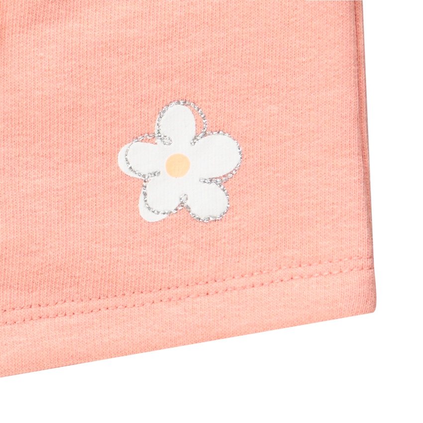 Short de felpa con estampado de flores para bebé niña 