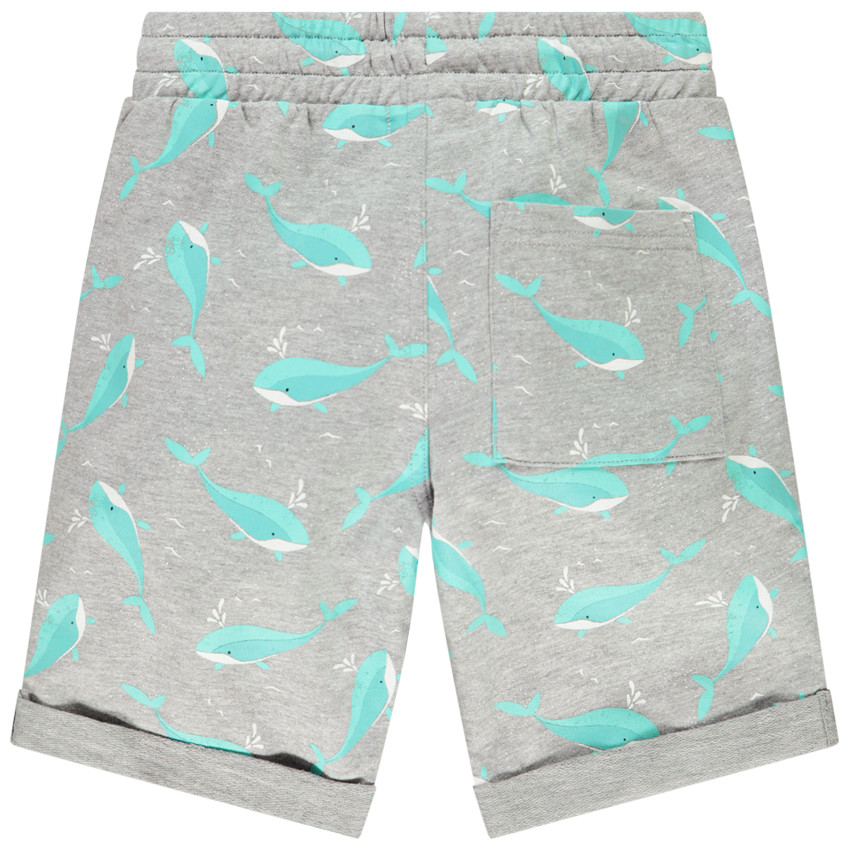 Bermuda imprimé baleines pour garçon 