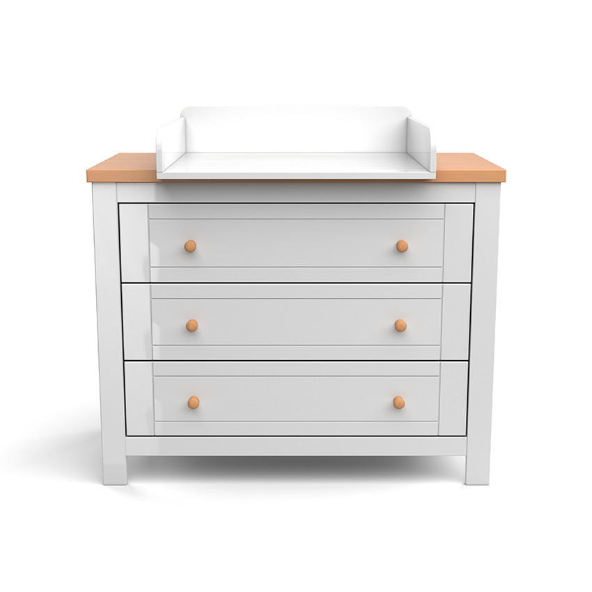 Commode 3 tiroirs avec plan à langer Maidstone 