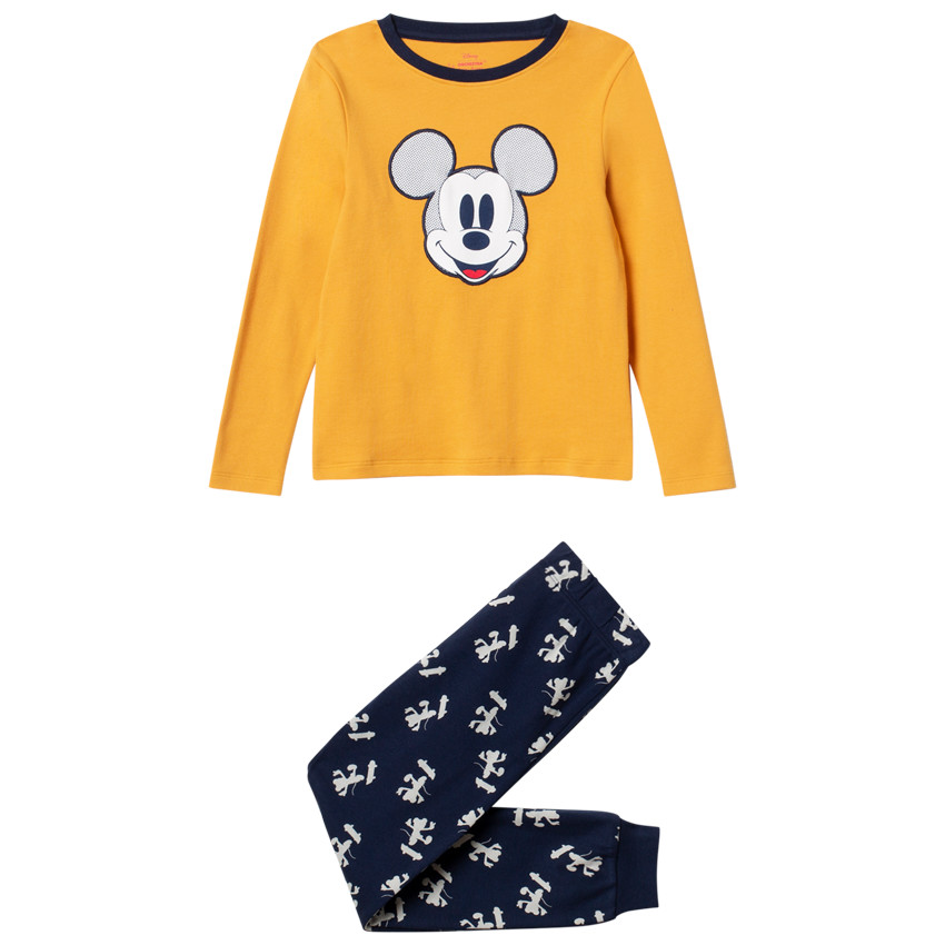 Pyjama en coton bio à broderie et imprimés Mickey Disney  Additional Pyjama en coton bio à broderie et imprimés Mickey Disney