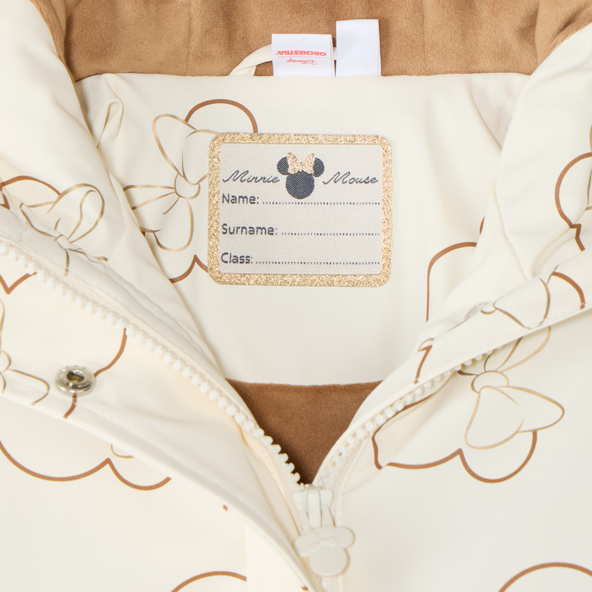 Parka para niña con diseño de Minnie Disney y capucha divertida. 