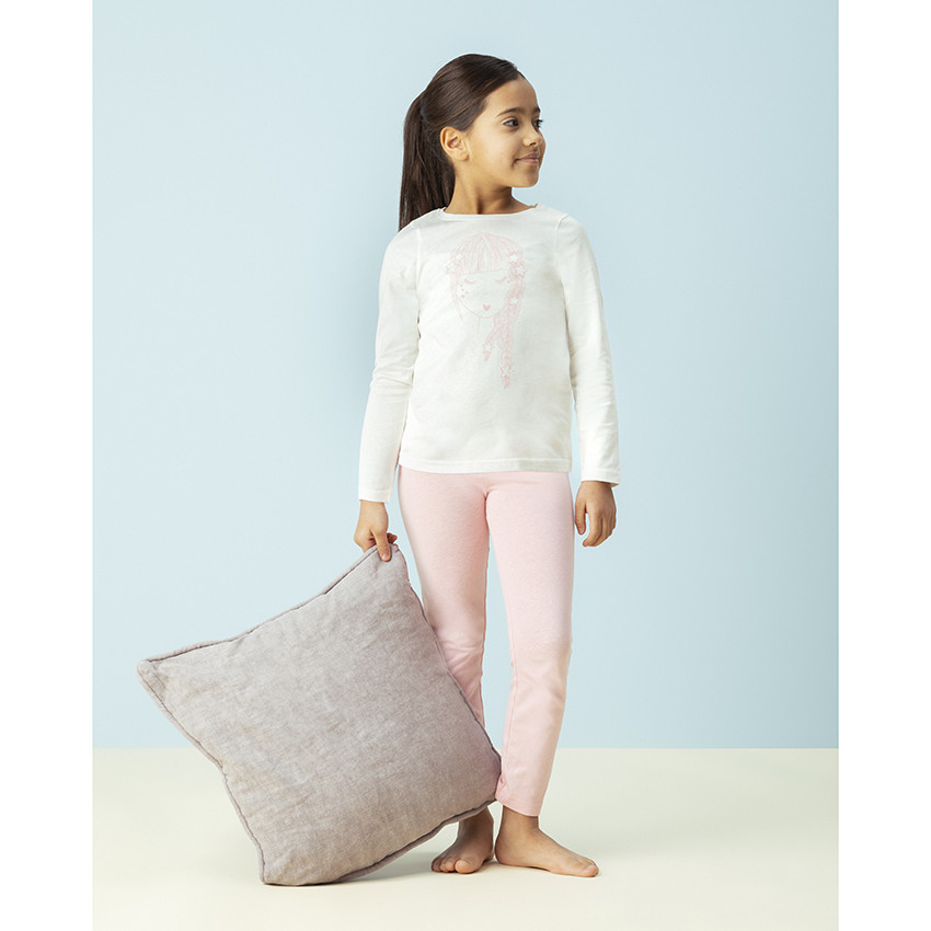 Pijama de jersey con personaje estampado para niña 