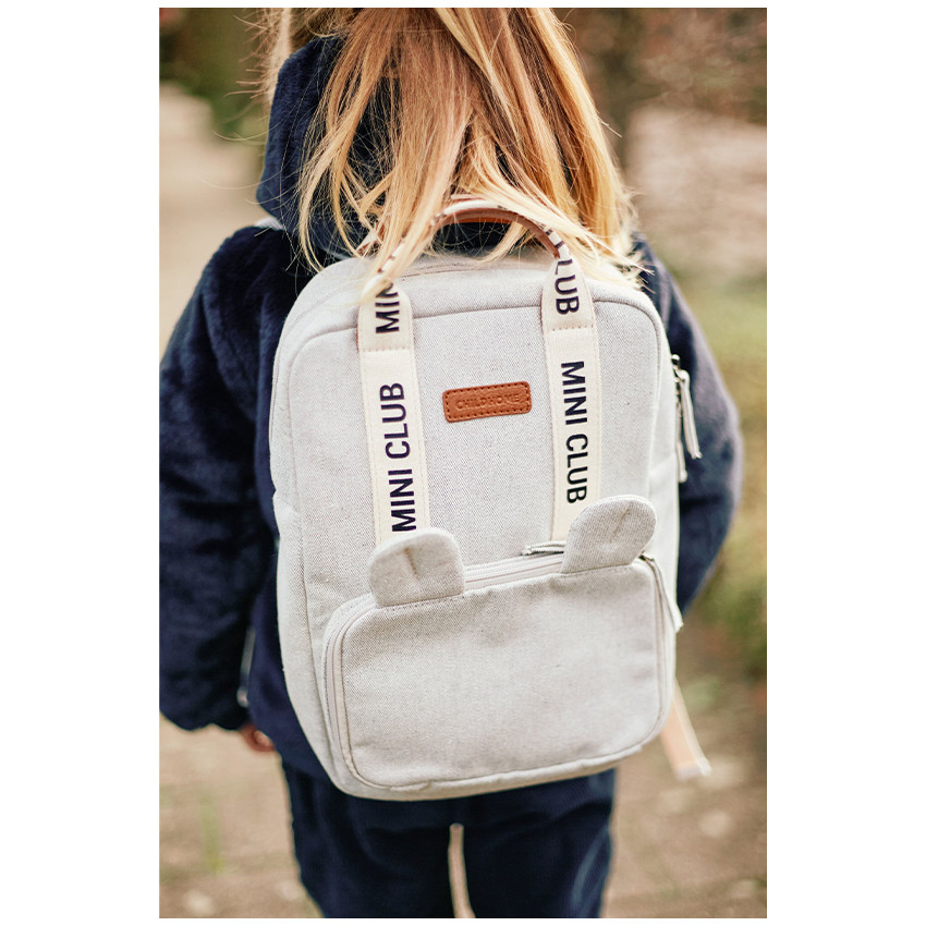 Sac à dos enfants Mini Club Signature Canvas Off White 