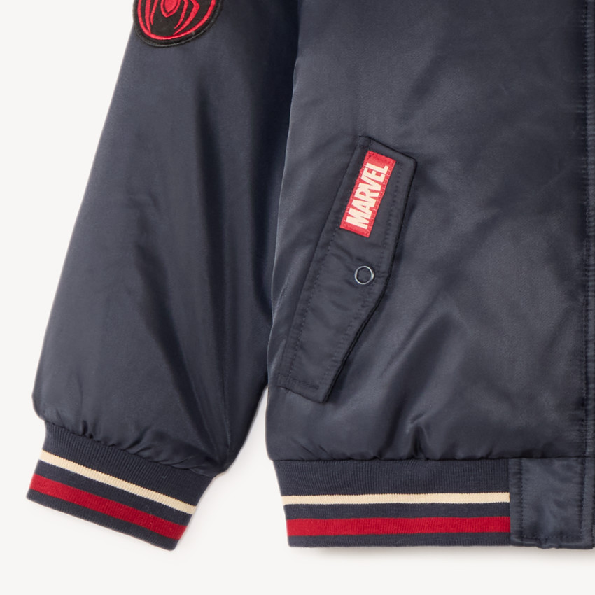 Chaqueta niño estilo teddy con capucha de Spider-Man Marvel 
