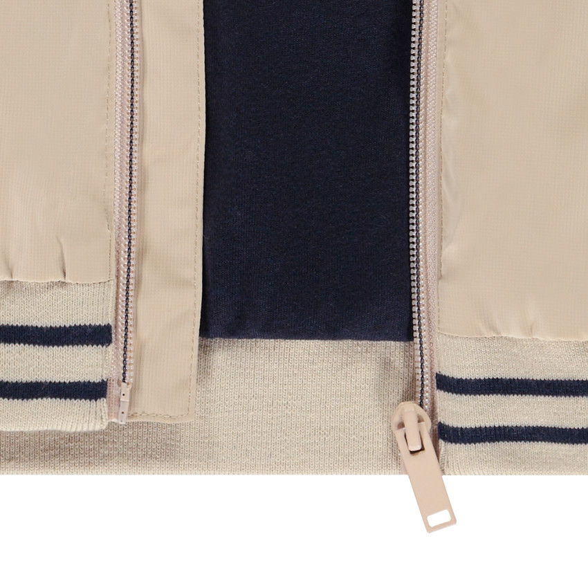 Chaqueta cortavientos unicolor de ripstop forrada para niño 