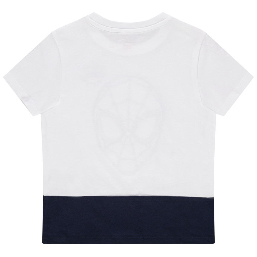 Camiseta de manga corta bicolor con bordados de Spiderman  Additional Camiseta de manga corta bicolor con bordados de Spiderman
